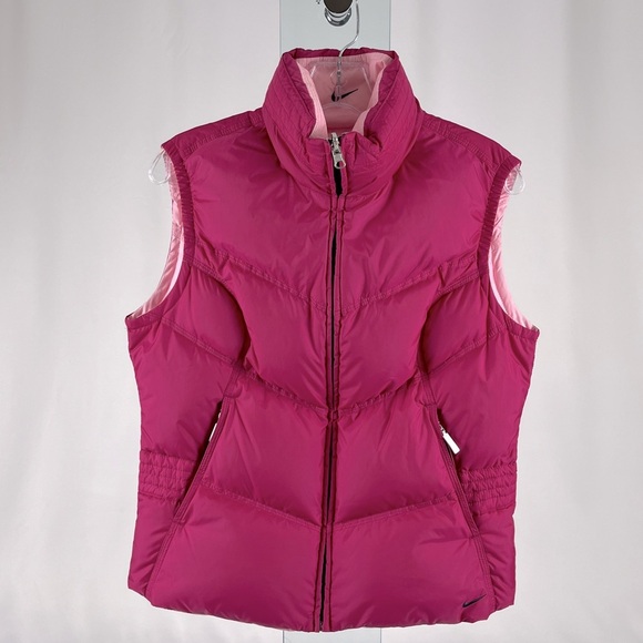 Nike Jackets & Blazers - Nike Therma-FIT Puffer Vest Magenta/Light Pink Reversible Women’s Size Medium